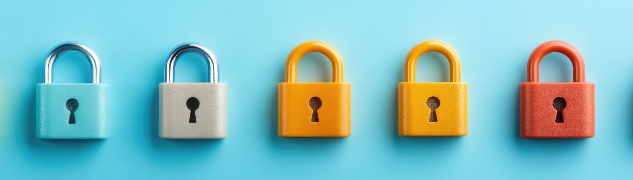 Enhancing cybersecurity understanding risks and security measures in digital environments blue background visual content modern viewpoint awareness concept