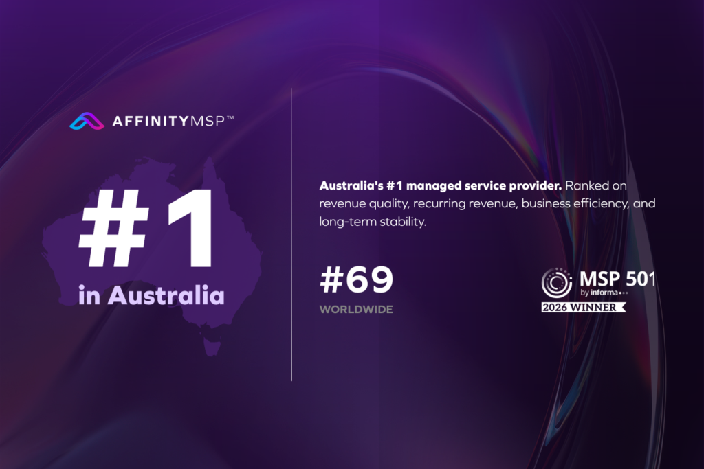 Affinity MSP: #1 Australian MSP on the 2026 MSP 501 Global Rankings